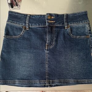 Princess Polly Dark Blue Denim Skirt